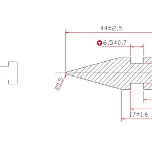 01123 PERFIL DE VEDAÇÃO DE BORRACHA	44X15,5MM
